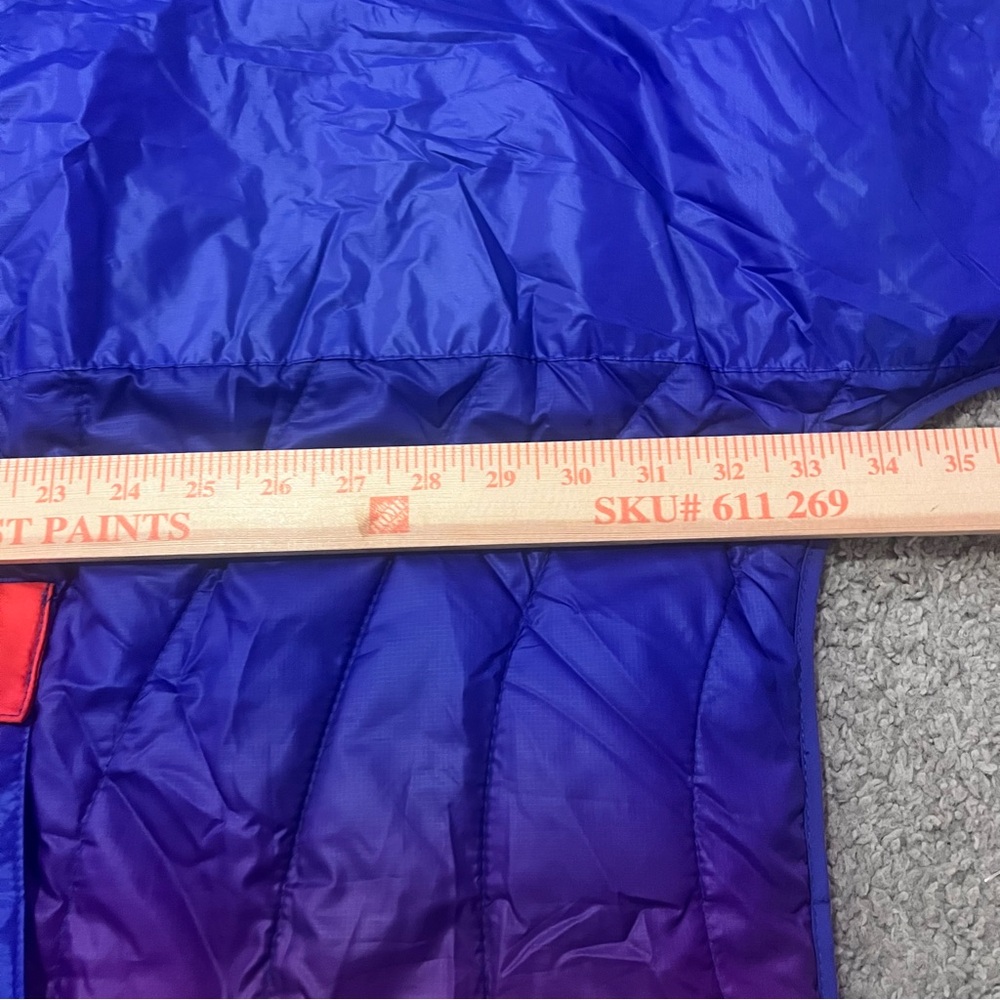 Men's NASA Blue and Red Quilted Poncho - Picture 2 of 9